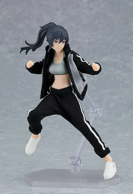 Max Factory Figma Female Body (Makoto) W/ Tracksuit + Tracksuit Skirt Outfit 4 Max Factory Figma Female Body (Makoto) W/ Tracksuit + Tracksuit Skirt Outfit - Image 4