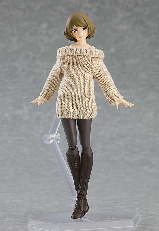 Max Factory Figma Female Body (Chiaki) W/ Off-the-Shoulder Sweater Dress 1 Max Factory Figma Female Body (Chiaki) W/ Off-the-Shoulder Sweater Dress