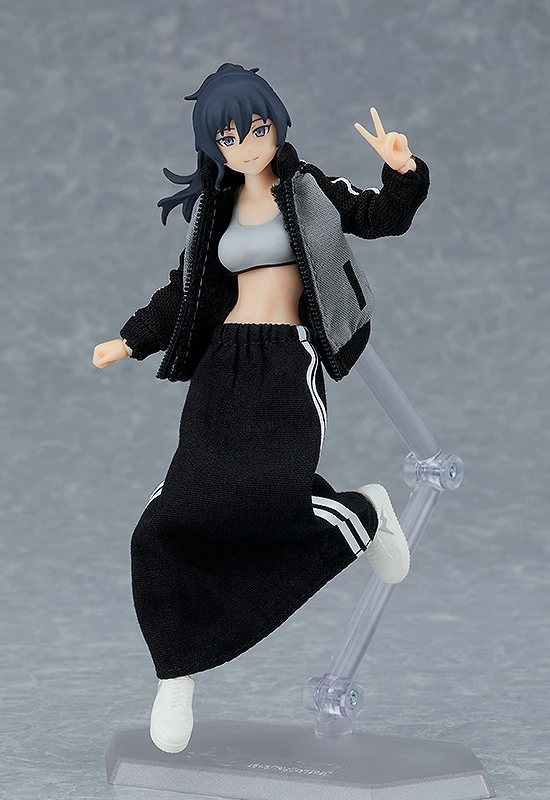 Max Factory Figma Female Body (Makoto) W/ Tracksuit + Tracksuit Skirt Outfit 3 Max Factory Figma Female Body (Makoto) W/ Tracksuit + Tracksuit Skirt Outfit - Image 3