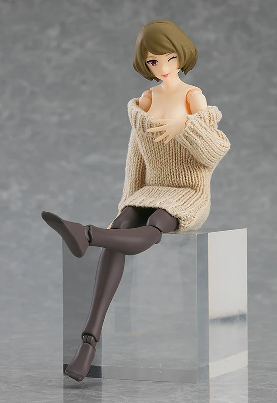 Max Factory Figma Female Body (Chiaki) W/ Off-the-Shoulder Sweater Dress 3 Max Factory Figma Female Body (Chiaki) W/ Off-the-Shoulder Sweater Dress - Image 3