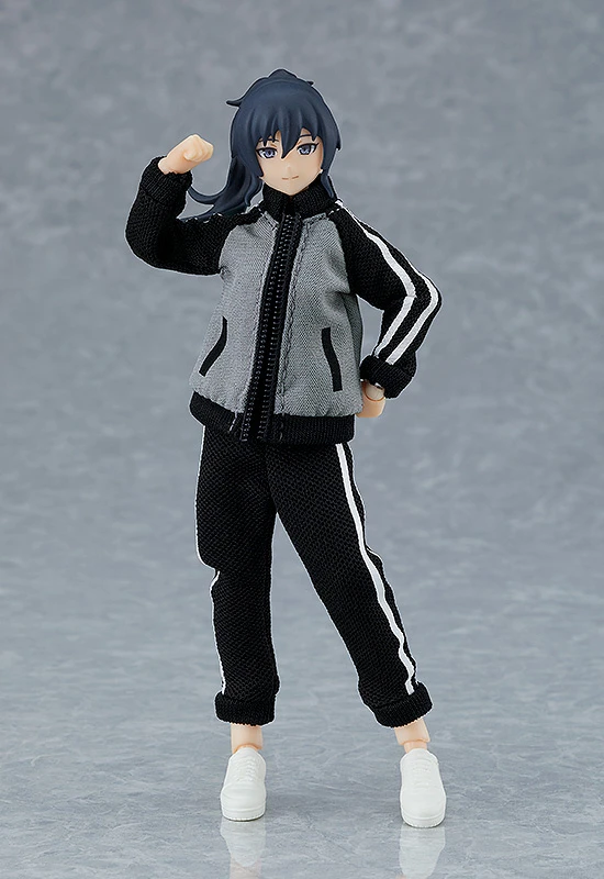 Max Factory Figma Female Body (Makoto) W/ Tracksuit + Tracksuit Skirt Outfit 1 Max Factory Figma Female Body (Makoto) W/ Tracksuit + Tracksuit Skirt Outfit