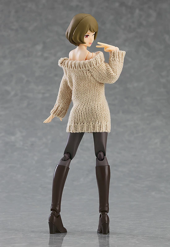 Max Factory Figma Female Body (Chiaki) W/ Off-the-Shoulder Sweater Dress 6 Max Factory Figma Female Body (Chiaki) W/ Off-the-Shoulder Sweater Dress - Image 6